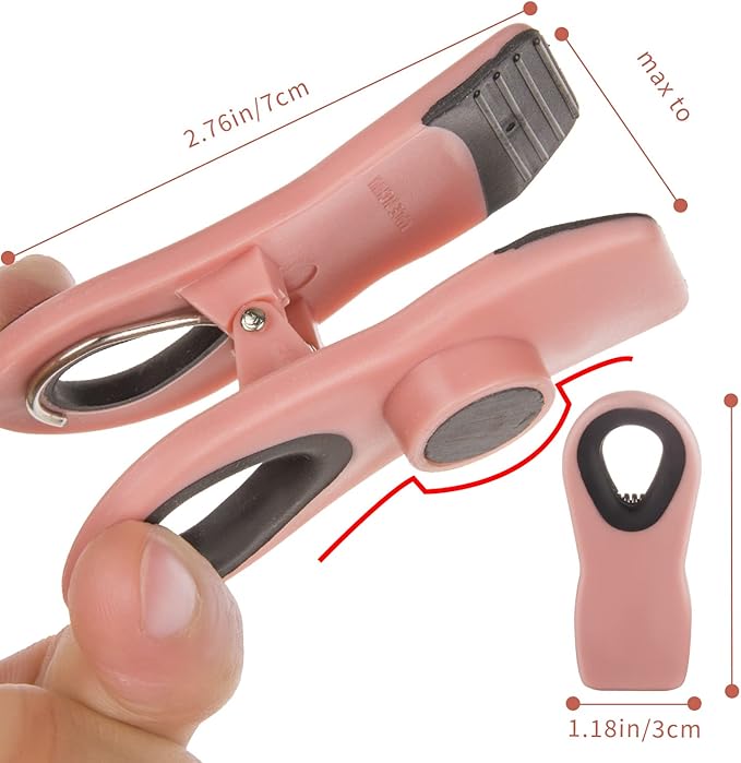 Pink Magnetic Food Clips (8pcs) - Chip, Bag & Food Clips