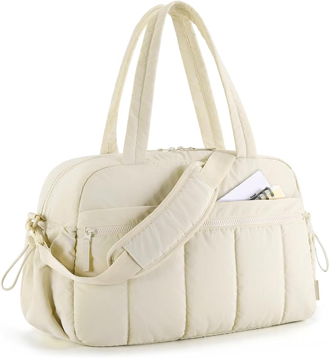 BAGSMART Gym Bag for Women, Travel Duffle Bag with Wet Pocket, Lightweight Carry-on Weekender Duffel, Water Resistant