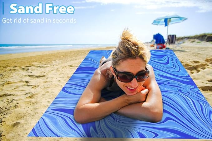 TwoYek 2 Pack Microfiber Thin Beach Towel Lightweight 71x32 Oversized Extra Large Sand Free Towels Quick Dry for Travel Pool Yoga Gym Sports Beach Accessories Vacation Essential Gift