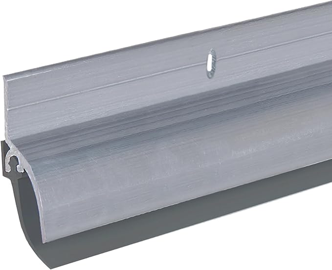 M-D Building Products 68726 36 in. Silver Aluminum & Vinyl with Drip Cap Commercial Screw-on Door Sweep
