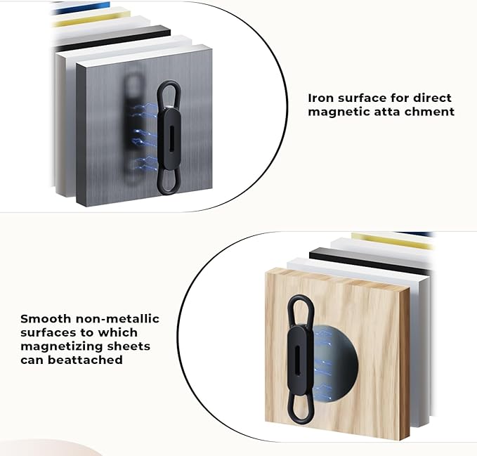 10 Pack Magnetic Pen Holder for Refrigerator, Adjustable Pen Pencil Holders, Silicone Flexibl Pencil Holder for Whiteboards, Desk, Clipboard(Black)