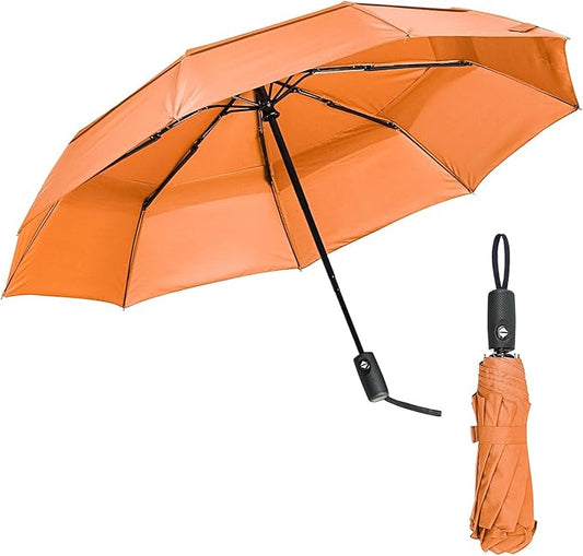 Mr. Pen- Windproof Travel Umbrella, Small Water-Resistant Automatic Folding Umbrella for Rain and Sun, Light, Compact and Portable for Women & Men, Fits Car & Backpack