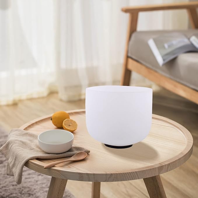 7inch 8inch 9inch Crystal singing bowls set sound bowl for healing Mindfulness, Meditation, Yoga, Spiritual and Body Healing Chakra Bowl (D note (Sacral), 7 inch)