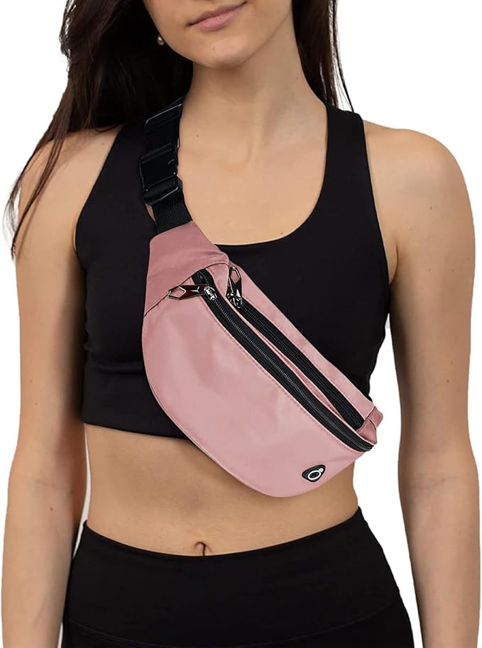 Fanny Packs for Men and Women, Waterproof Sports Waist Pack Bag for Travel Hiking Running Hands-free