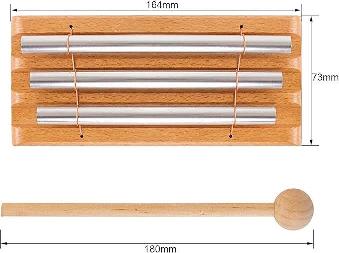 AKLOT Three Tone Trio Chime Bell for Prayer, Meditation & Yoga