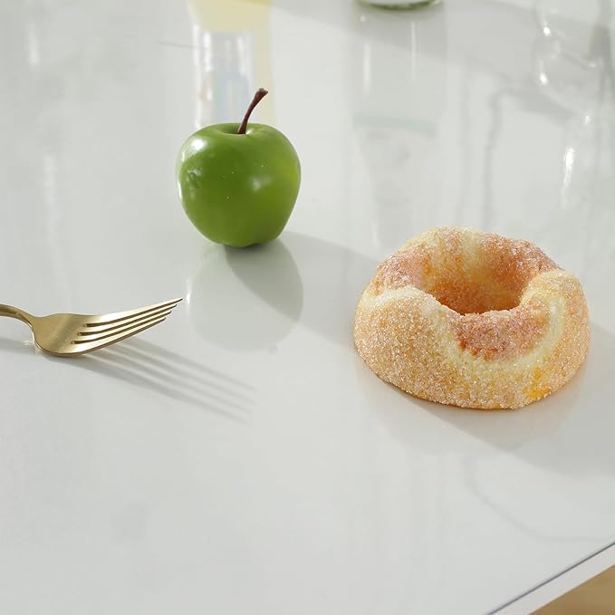 LovePads Clear Table Cover Protector 44 x 78 Inch, 1.5mm Thick Plastic Table Cover, Table Protector for Dining Room Table, Waterproof Vinyl Tablecloth Table Pad Mat for Kitchen, Dresser, Writing Desk