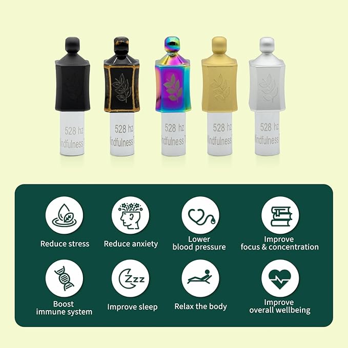 528 hz Meditation Necklace Breathing Necklace Frequency Sound Healing Devices Calm Mindfulness Tool 528 hz Whistle Relaxation,Stress Reduction and Concentration by Adjusting The Breathing