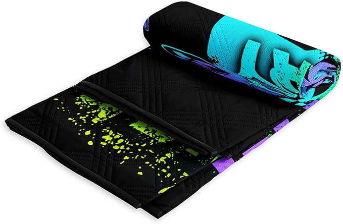 Outdoor Picnic Blanket,Portable Sandproof Waterproof Picnic Mat,Green Gamepad Printed Camping Beach Mat for Sand and Wet Grass Hiking (Green Gamepad S)