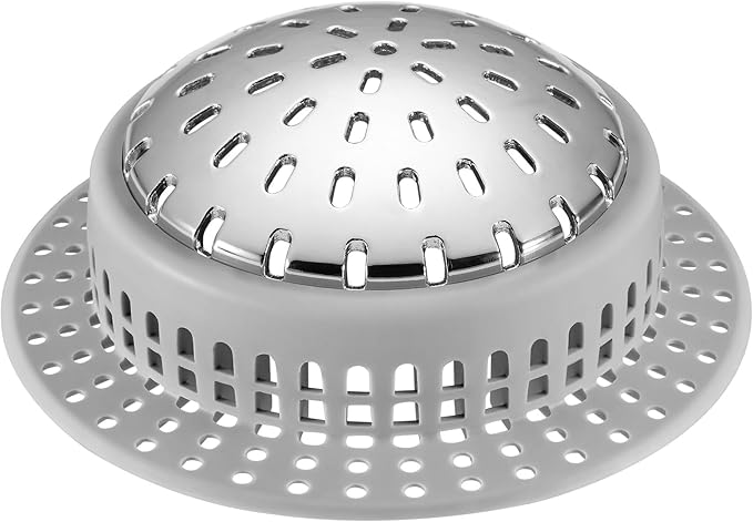 Aluvor Shower Drain Hair Catcher, Shower Drain Cover, Bathtub Drain Hair Catcher for Pop-Up & Regular Drains