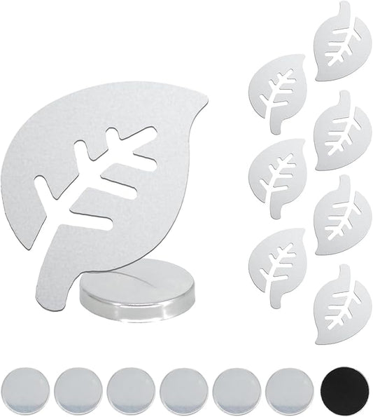 8-Pack Stainless Steel Tablecloth Weights Clips, Leaf-Shaped Metal Pendants for Outdoor & Indoor Dining Tables