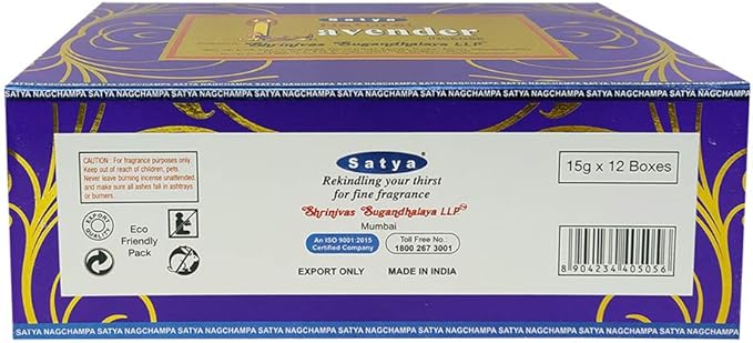Natural Lavender Incense Sticks and Incense Stick Holder Bundle Insence Insense Satya