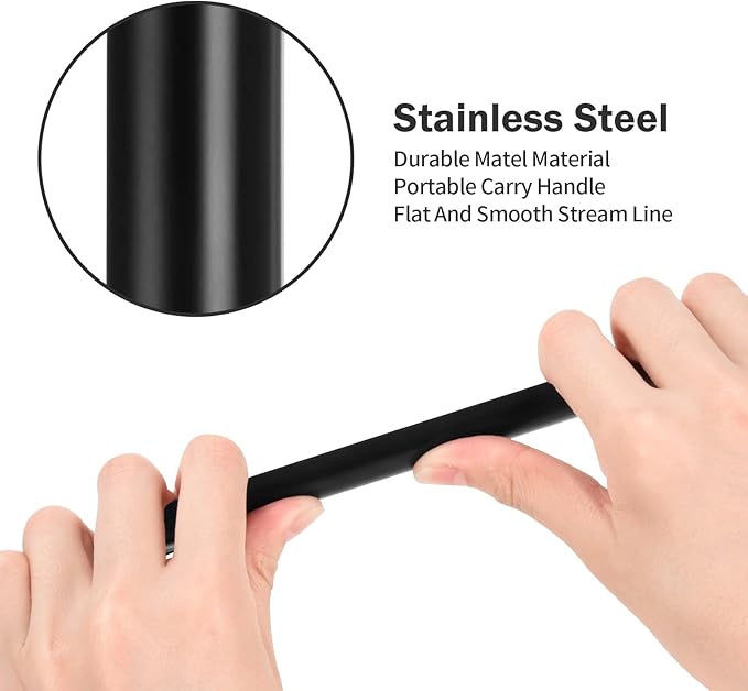Crumb Sweeper, Crumbers, Table Cleaner Tool, Stainless Steel Crumbers for Servers, Bread Crumber, Restaurant Table Scraper for Crumbs on Table for Servers, Waiters and Waitresses (1 PACK, Black)