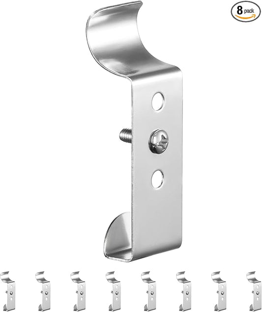 Antimbee Vinyl Siding Hooks, 8 Pack No Hole Siding Hooks Hanging Outdoor Camera Mount, No Tools Vinyl Clips Hangers for String Lights Wreaths Signs Plants, Damage-Free Weatherproof Stainless Steel