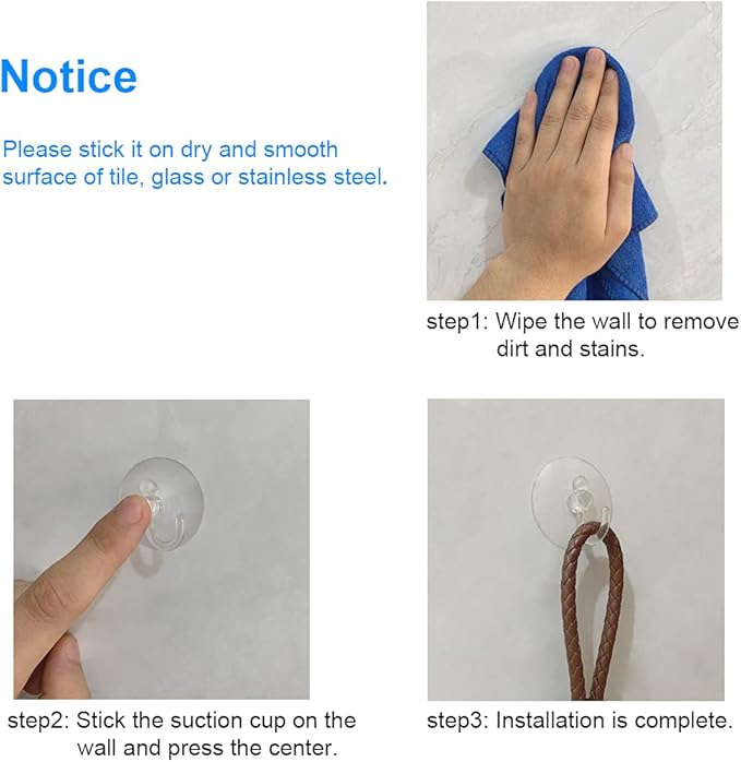 22 Pieces Large Suction Cups with Hooks 2 inch Clear Plastic Sucker Hooks for Glass Window Wall Festivals Parties Theme Carnival Decoration Door Bathroom Kitchen