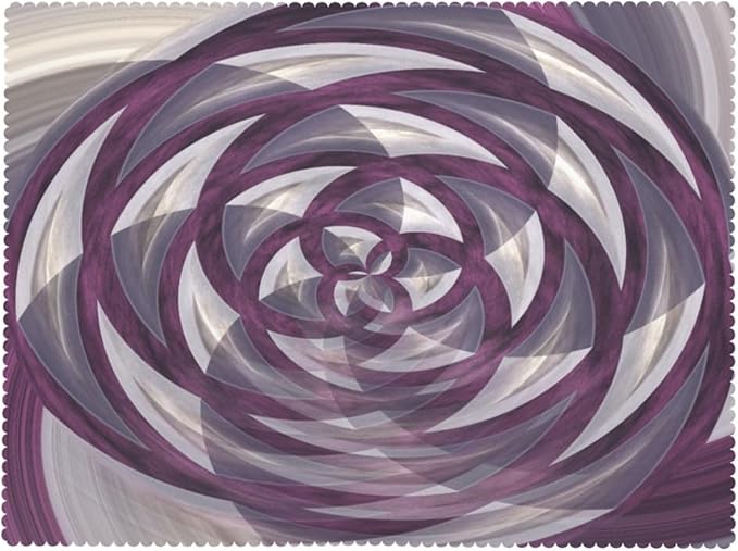 VIMPEYDON Fractal Table Cloth for Dining Tables, Reusable Sphere Blooming Flower Rose-Like Colored Image Different Details Tablecloths Decor Rectangle Table Cover for Kitchen, Holiday, Party, 54x72Inch