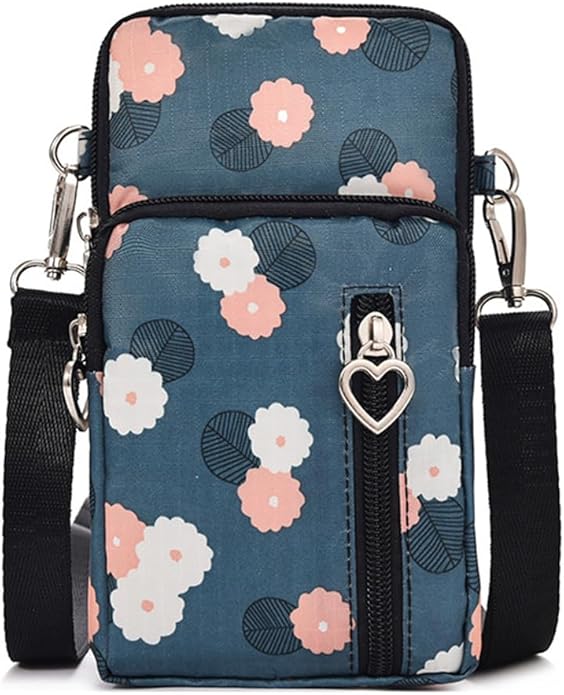 JANKS Small Crossbody Bag for Women - Mini Phone Purses with Crossbody Strap and Wallet - Nylon Arm Bag