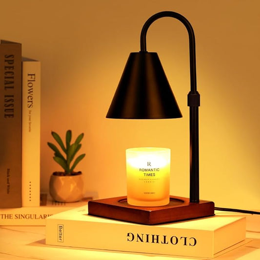 Modern Candle Warmer Lamp with Timer, Dimmable Candle Lamp Warmer, Men Women Christmas Birthday Gift, Black Candle Warmer, Adjustable Candle Light Warmer, Cozy Living Room Bedroom Home Decor