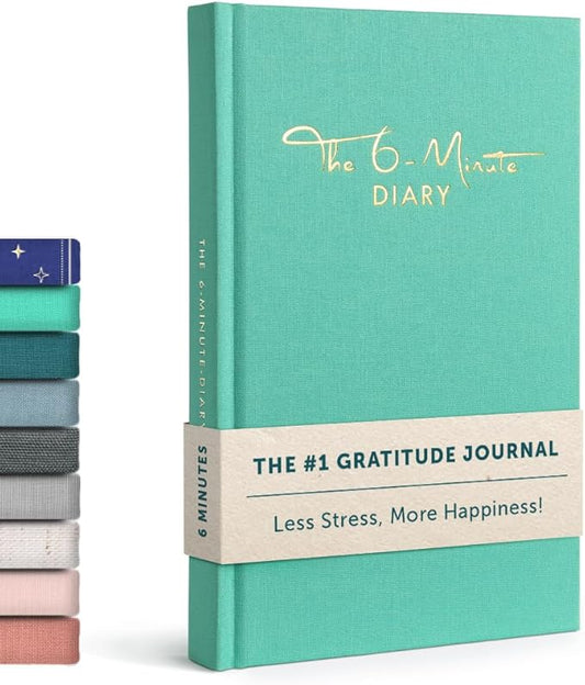 6-Minute Diary – 3-Million-User Gratitude Journal for Women & Men with Prompts – Guided Self Care Book Based on Positive Psychology – Daily Manifestation