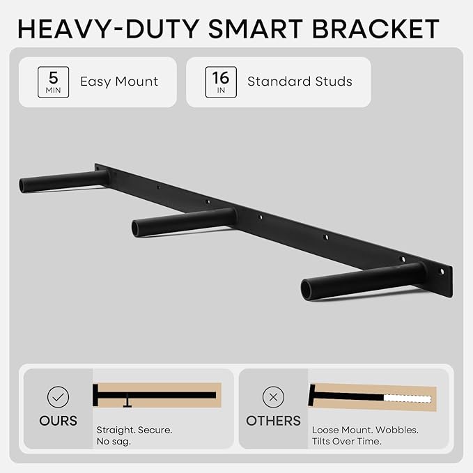 Homeforia 42 inch Natural Floating Shelf, High-End Solid Real Wood 42 inch Small Floating Shelves for Wall Mounted, Natural Wooden Floating Shelves, Heavy Duty Bracket, 42 X 6.5 X 1.75 in, Set of 2