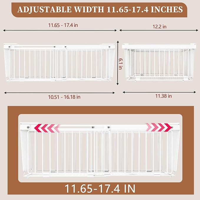 Large Freezer Organizer Bins, Upgraded Bottom Leak-Proof Net, 2 Pack, Expandable Stackable Chest Freezer Containers with Handle, for Fridge, Deep Freezer, Cabinet, Kitchen, Pantry (White-2Pack)