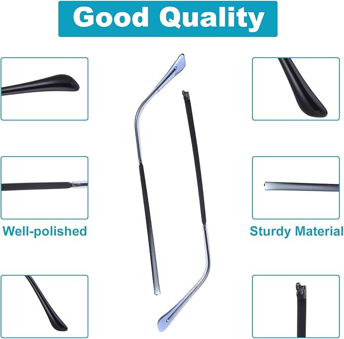 1 Pair Universal Glasses Repair Kit with Screws & Screwdriver Arm Replacement Eyeglass Screws Repair Kit Eye Fixing Screwdriver Eyeglasses Screw Legs Replacement Parts(Blue)