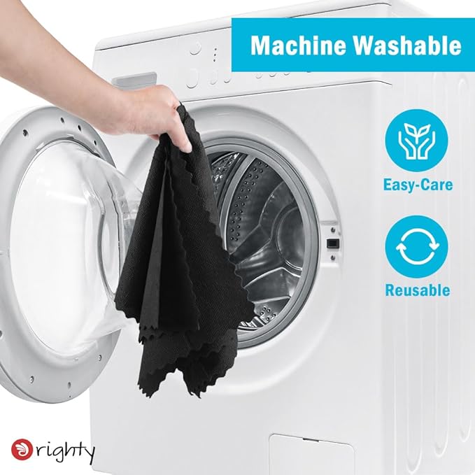 Orighty Microfiber Cleaning Cloth, 800 Pack Highly Absorbent Cleaning Rags, Household Cleaning Supplies, Reusable Microfiber Towels Lint Free Cloths for House, Kitchen, Car Care, 12x11 inch, Black