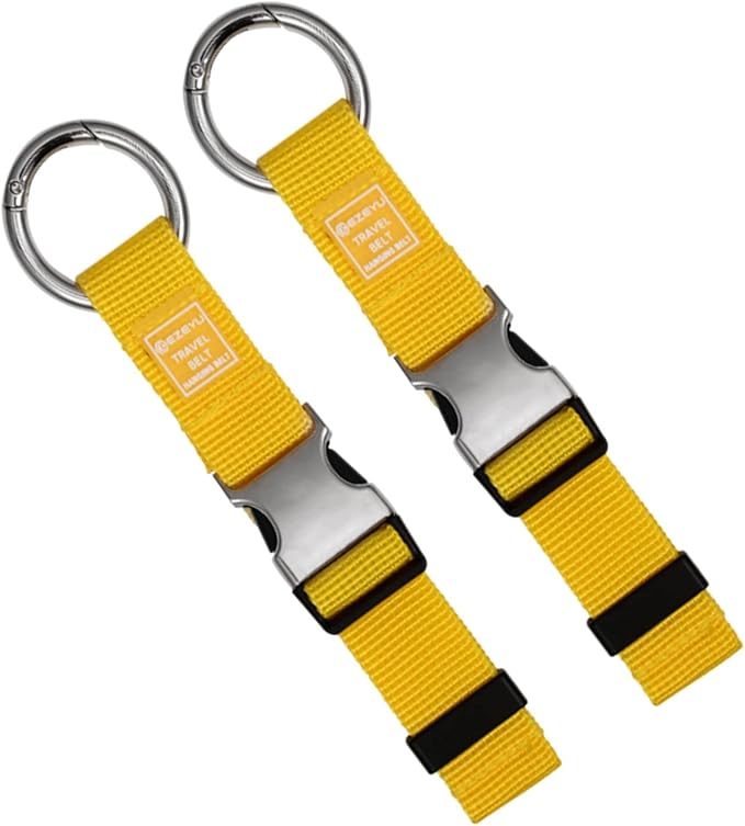 2PCS Heavy Duty Add a Bag Luggage Strap Jacket Gripper, Carry-on Baggage Suitcase Straps Belts Travel Accessories