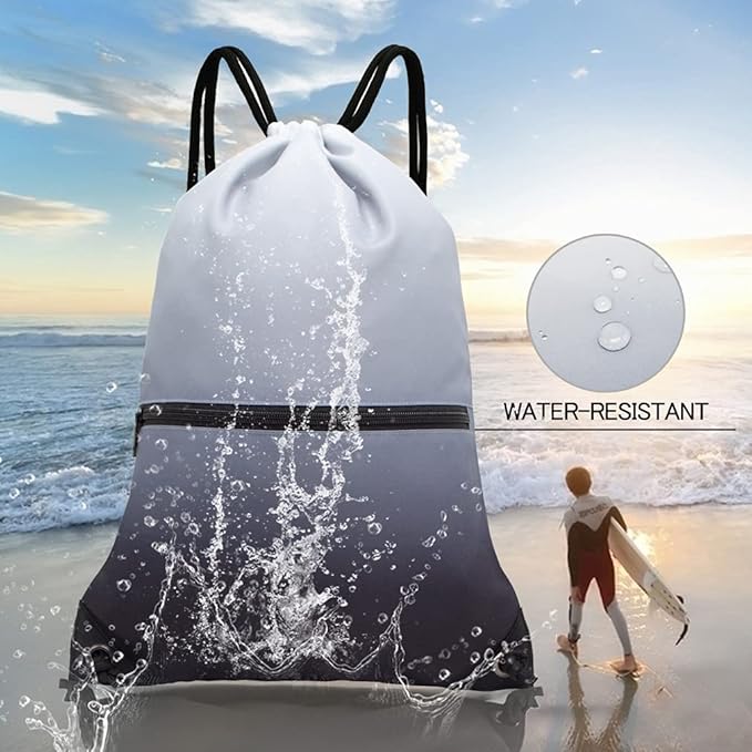 HOLYLUCK Drawstring Backpack Sport Gym Sackpack