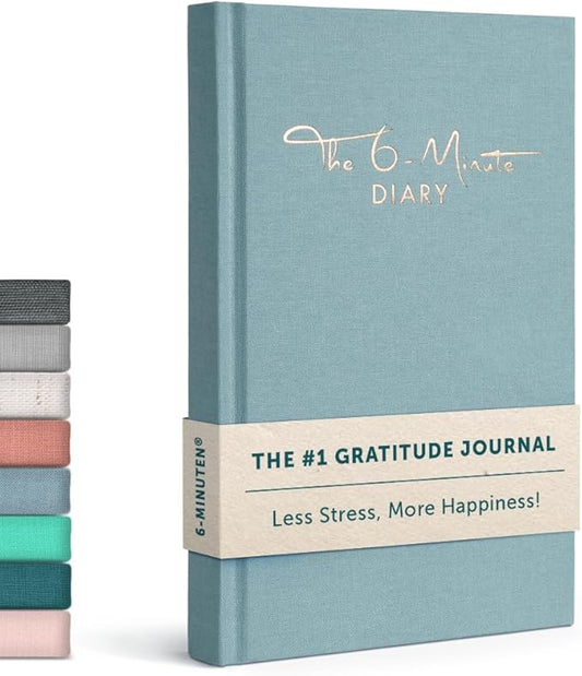 6-Minute Diary – 3-Million-Copy Gratitude Journal for Women with Prompts – Guided Self Care Journal Based on Positive Psychology – Daily Manifestation Journal for Self-Love & Mindfulness – Skyblue