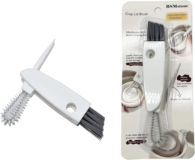 Tiny Cleaning Brush-Mini Multi-Functional Crevice Cleaning Brush, Water Bottle Cleaning Tools for Bottle Cup,Nursing Bottle Cup-1Pack…