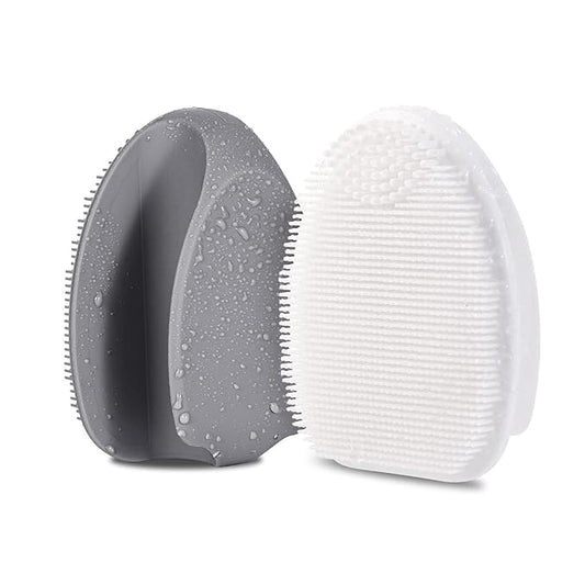 Silicone Face Scrubber,2 Pack Face Scrubber for Women Men, Manual Face Exfoliator Brushes Scrubber,Facial Cleansing Brush for Exfoliating Blackhead Remover Acne Pore Cleansing Massaging