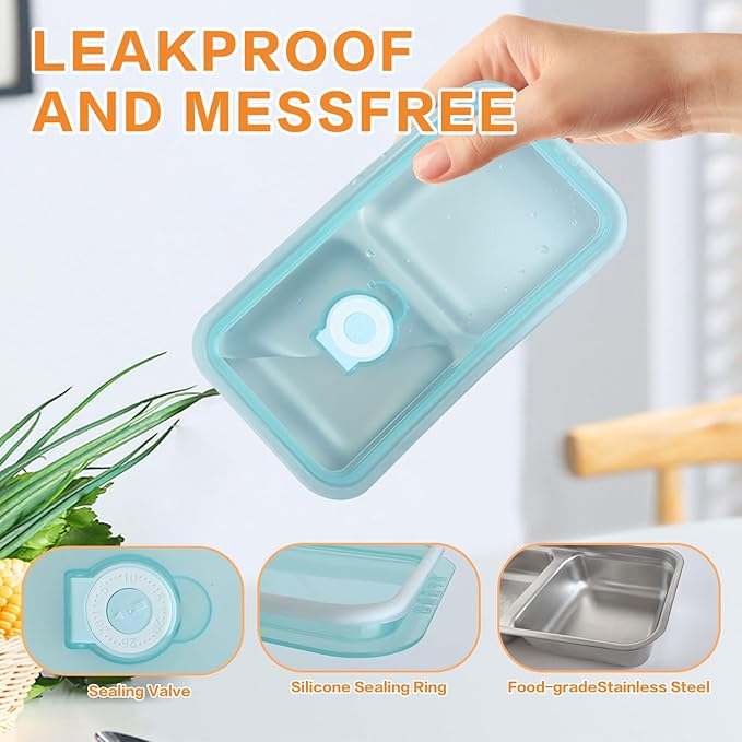 Obfuscate Snack Containers,Reusable Snack Containers with Lids,Snack Pack Containers for Portion Control and Meal Prep Lunch Containers for School Office Travel 1PCS