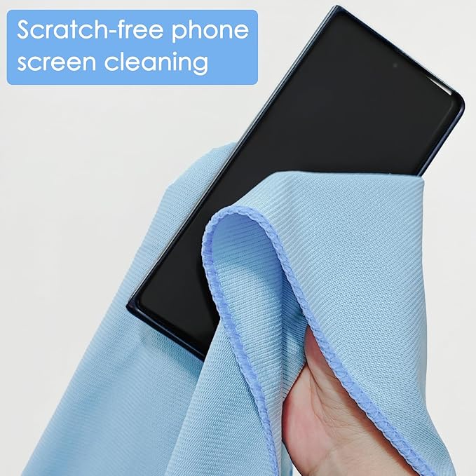 24 Pack Microfiber Glass Cleaning Cloth 16 Inch X 16 Inch Polishing Cloths Glass Cleaning Towel Lint Free Cloth for Cleaning Windows, Glasses, Mirrors, Windshields, Stainless Steel