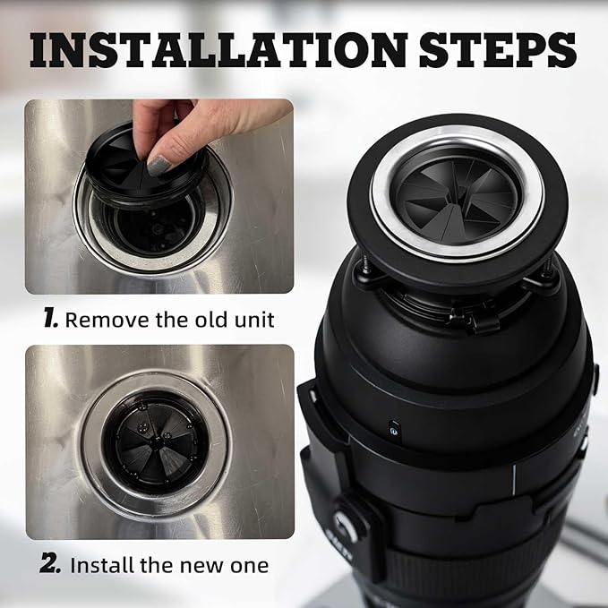 3 Pack Garbage Disposal Splash Guard - Sink Baffle 3 3/8" QCB-AM for InSinkErator Evolution Series, Removable Garbage Disposal Rubber Drain Insert Quiet Collar Drain Plugs Garbage Disposer Accessories
