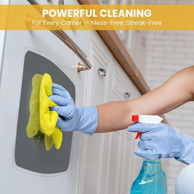 34 Pack Microfiber Cleaning Cloth, 6 Assorted Colors Cleaning Rags for Housekeeping, Colorful Reusable Microfiber Towels for Car, Kitchen, Bathroom and Household Cleaning Supplies, 11.8"X11.8"