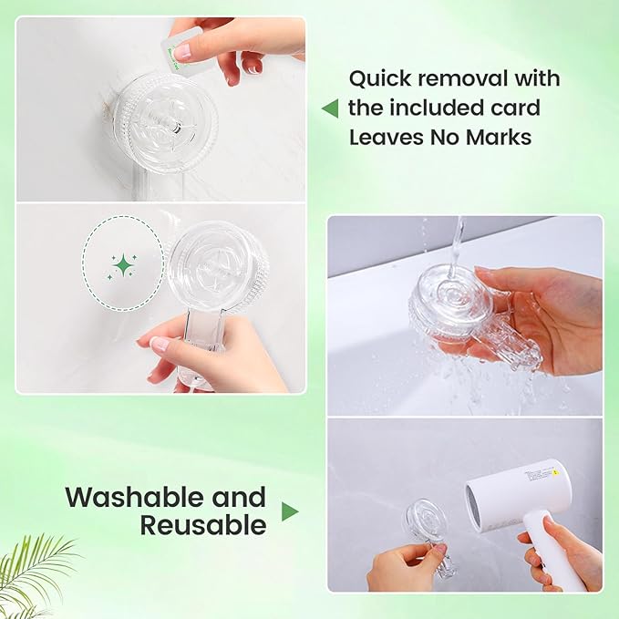 LUXEAR Suction Cup Hooks 6 Pack, Clear Suction Cup Hanger Waterproof Vacuum Damage-Free Suction Holder for Shower, Bathroom, Glass, Door, Windows, Kitchen Max Hanging up to 11 lbs on Smooth Surface