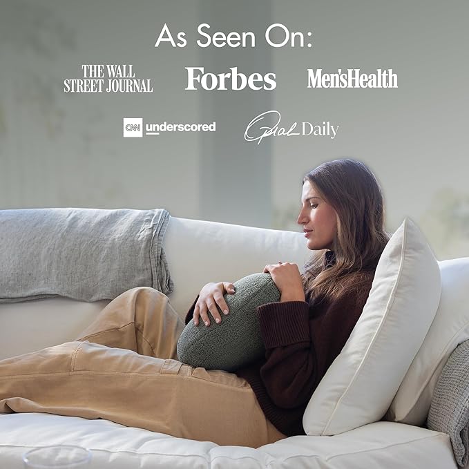 Quiet Mind Weighted Pillow for Adults 6 Lbs - Get Better Sleep - Sustainably Made and Chemical Free - Machine Washable (Small, Agave Green)