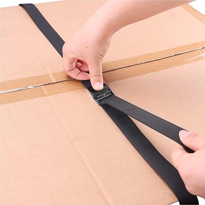 Heavy Duty Lashing Straps, 6.5ft x 1" with Adjustable Buckle, Secure up to 600 lbs for Cargo, Luggage, Bicycles, Motorcycles, Truck, SUV, Car Roof Rack, Canoe (4Pack)
