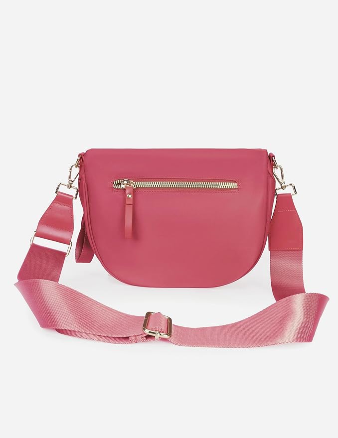 FEIBOON Spacious Nylon Crossbody Bag Bum Bag Handbags Wallets Purses Trendy Shoulder Bag for Women