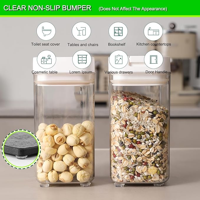 Cabinet Bumpers Soft Self-Adhesive Clear Rubber Bumper- Cabinet Door Dots Clear Stoppers Furniture Noise Reducing Silicone Rubber Pads Extremely Durable(228Pcs)