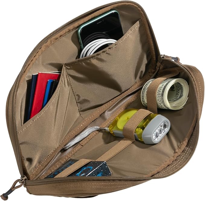 EXCELLENT ELITE SPANKER Car Sun Visor Organizer Auto Interior Accessories Visor Storage Pouch Holder for Car, SUV, Truck with Multi-Pocket (Coyote Brown)