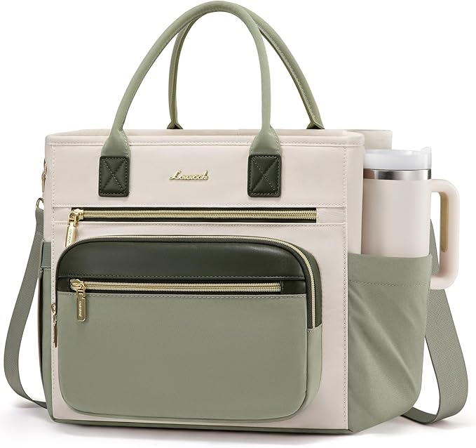LOVEVOOK Insulated Lunch Bag Women,Wide Opening Adult Lunch Box Women with Cup Holder,Large Leakproof Cooler Bag for Work Picnic Beach Family College Mom Teacher,Lunch Box/Bag for Kids Girl Boy School