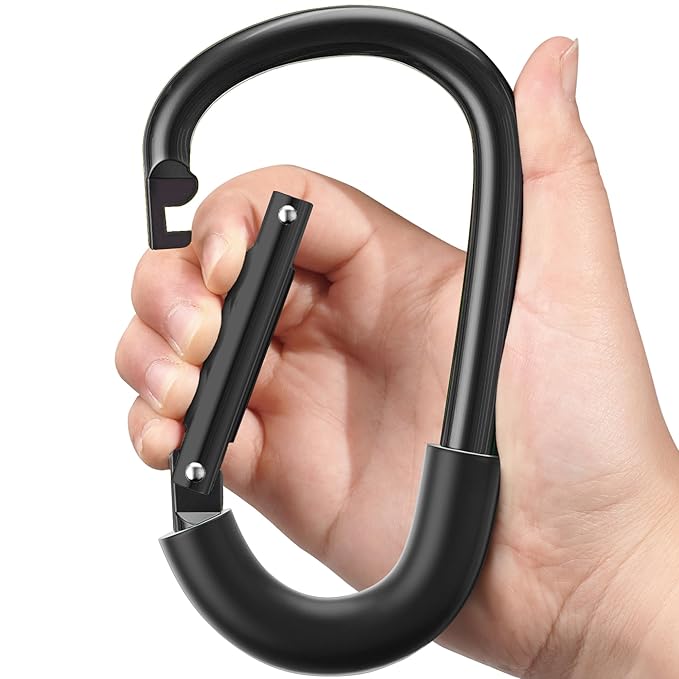 SURDOCA Stroller Hooks, Large Stroller Hooks for Bags, Universal Stroller Clips and Hooks, Heavy-Duty Mommy Hook for Stroller, Stroller Accessories for Moms