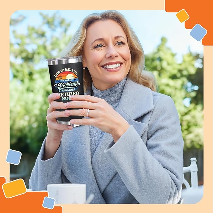 NewEleven Retirement Gift For Men, Women 2026 - Goodbye Present, Going Away Gift, Farewell Gifts For Coworkers From Colleague, Friend, Family - Tumbler 20oz