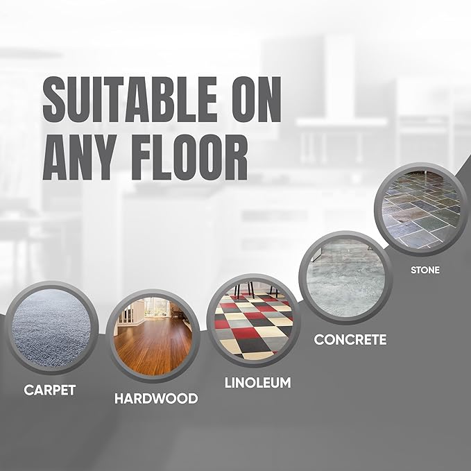 Door Stoppers for Bottom of Door Premium Floor Rubber Door Stop Wedge Made in USA Heavy Duty Honeycomb Design for Carpet, Tile, Ideal for Home, School, Commercial, Black