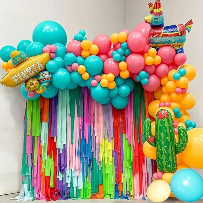 MEBAY Red Purple Teal Balloon Garland kit, 156 Pcs Metallic Purple Pastel Pink and Confetti Purple Balloons Arch for Teenage Girl Birthday Gymnastics Music Fans Theme Party Decoration