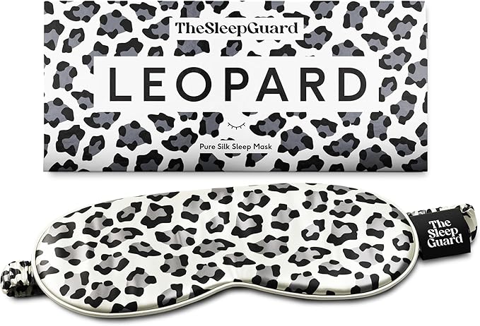 TheSleepGuard Pure Silk Sleep Mask [100% 6A Mulberry Silk, 22 Momme] Light Blocking Travel Essentials. Eye Masks for Sleeping. Black Oeko-Tex Blindfold. Eye Covers for Men & Women