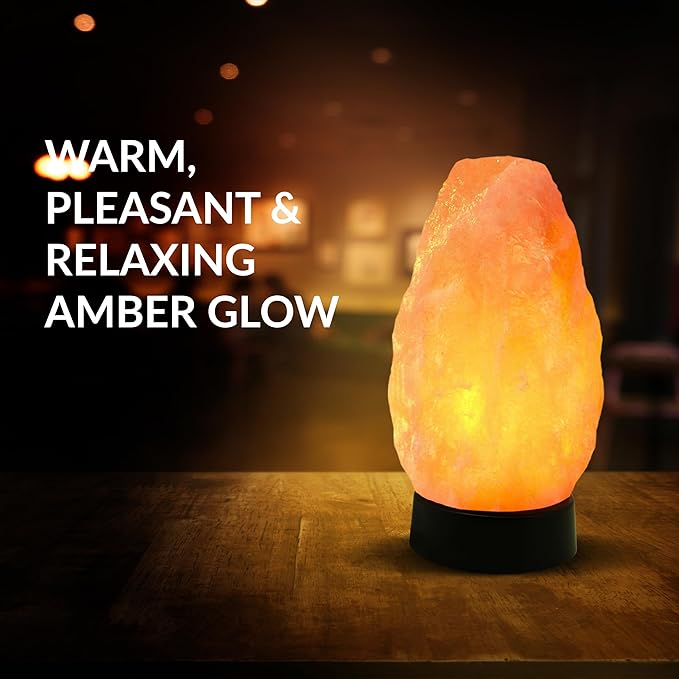 Himalayan Salt Lamp Multicolor with USB & Plastic Base – Hand-Carved Himalayan Salt Lamp for Home, Office, and Dorm Decor | LED Multicolor Salt Lamp for Relaxation, Ambiance, and Air Purification