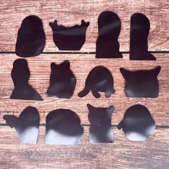 10PC Funny Meme Animals Fridge Magnets, Fun Cute Weird Magnetic Crying Cat Dog Hamster Duck Magnets for Gaming Kitchen Home Decor Bumper School Locker Work for Boys Girls Adult Accessories