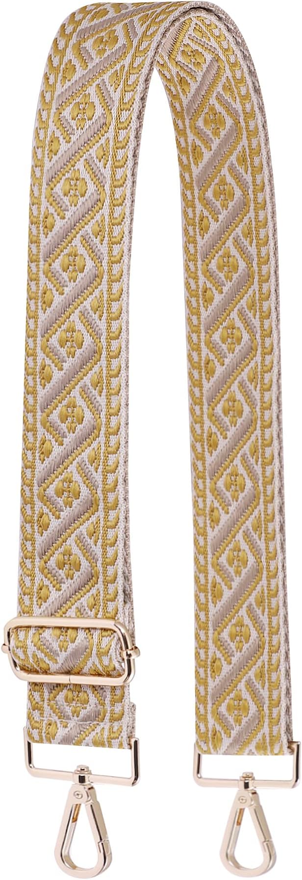 S-Jacorry Purse Strap Replacement Crossbody Wide Shoulder Strap Adjustable Canvas Straps Handbag Strap Replacement Belts